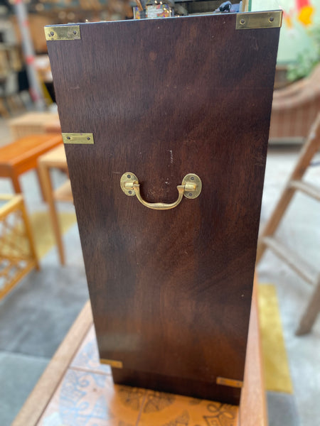 GHC - Mahogany Military Campaign Style Side Table