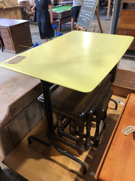 Vintage Yellow Formica Dining Table