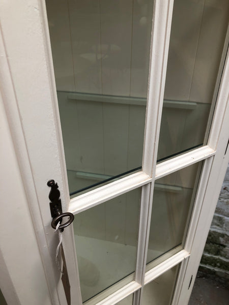 Cream Corner Display Cabinet