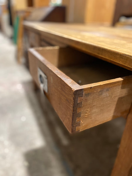 Oak Heavy Duty Industrial Style Desk
