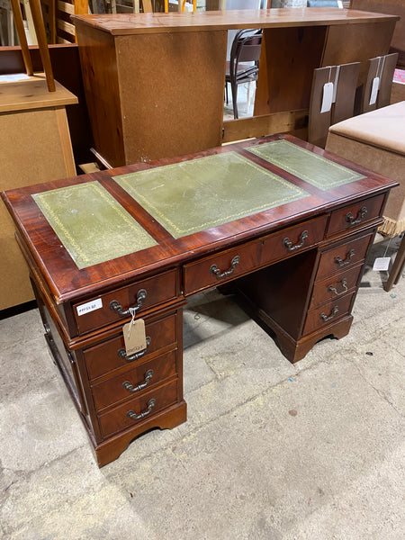 Leather Topped Captain’s Desk