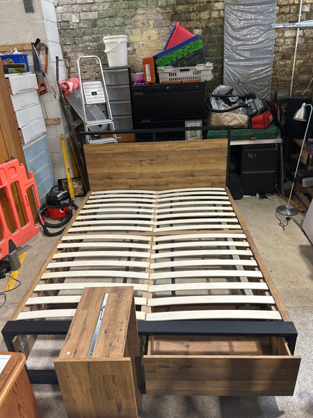 Ref - King size bed frame with storage
