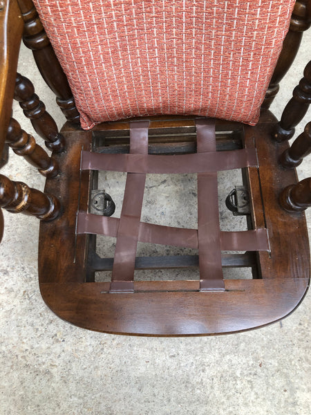 Antique Stained Oak Rocking Chair