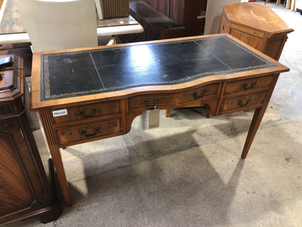 GHC - Leather Topped Walnut Fronted Desk