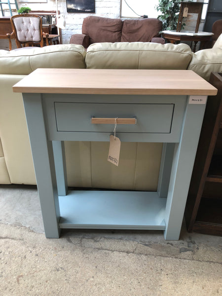 GHC - Cotswold Company Blue Oak Top Console Table
