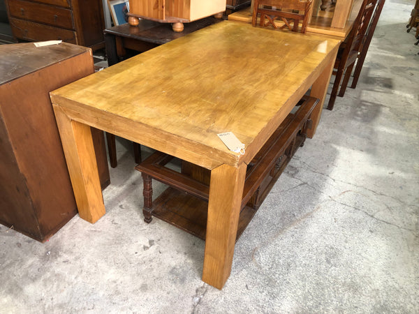 Large Heavy Duty Wooden Dining Table
