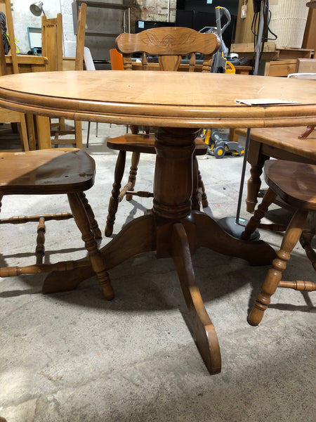 Round Pedestal Dining Table