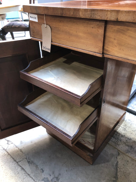 GHC - Antique Pale Mahogany Pedestal  Sideboard Desk