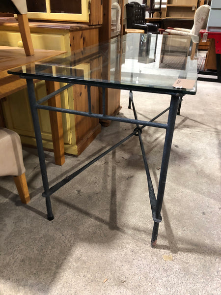 Glass & Metal Table
