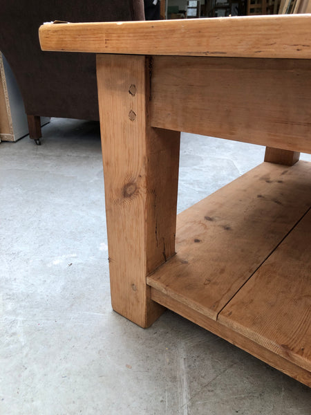 Large Solid Pine Coffee Table