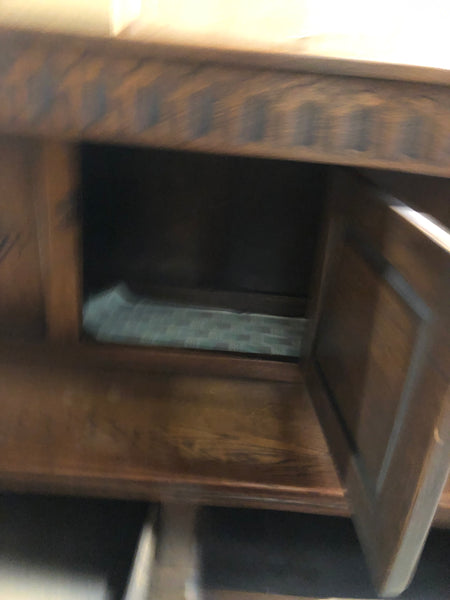 Vintage Oak Old Charm Court Cupboard