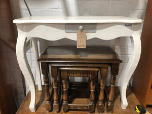 Painted White Console Table