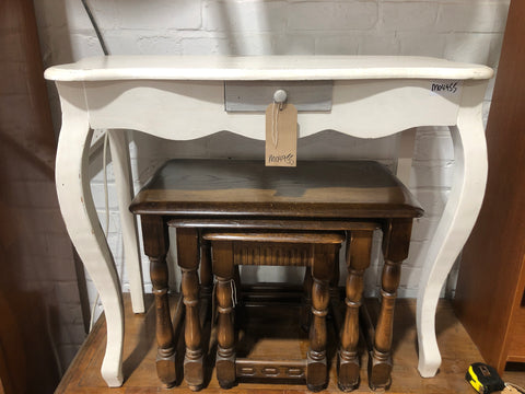 Painted White Console Table