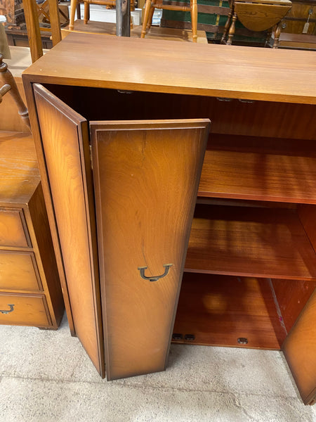 Mid-Century Cupboard with Folding Doors