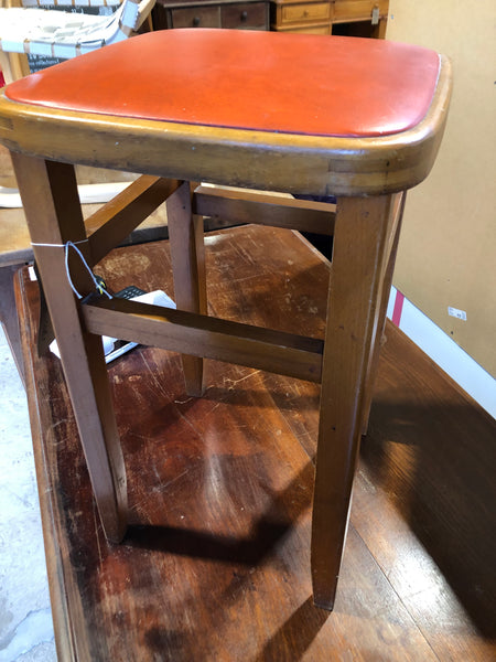 GHC - Vintage Leather Topped Stool