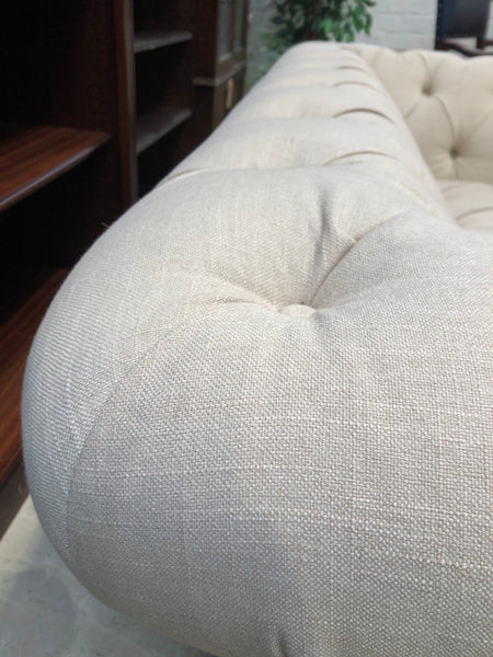 Cream Chesterfield Style Sofa