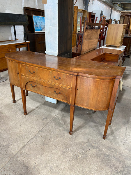 Large Antique Bow Front Sideboard
