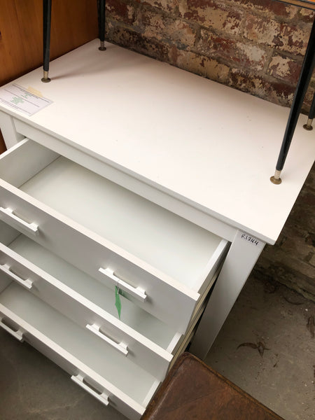REF - White Chest of 3 Drawers