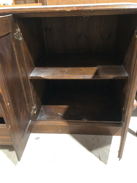 Large Stained Pine Sideboard