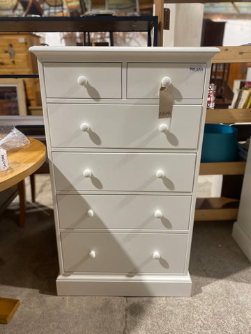 White Tallboy Chest of Drawers