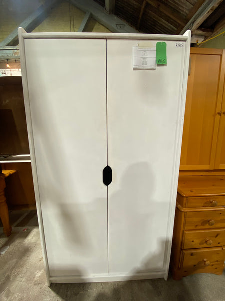 REF - Pine Double Wardrobe with Painted Front