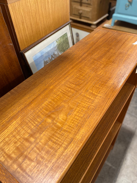 Teak Veneer Bookcase
