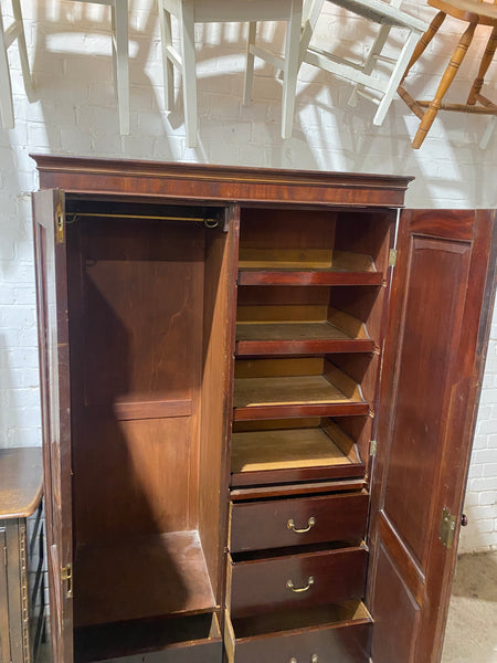 Victorian Mahogany Compactum Wardrobe