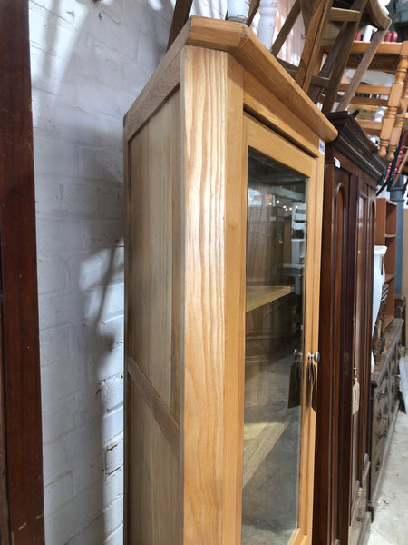 GHC - Tall Solid Oak Corner Cabinet