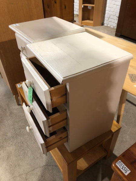 Cream Pine Pair of Bedside Drawers - REF