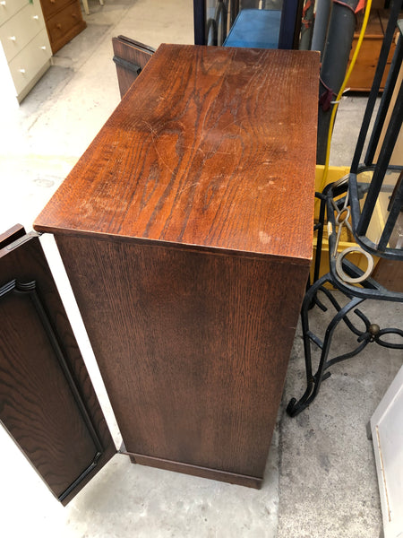 Vintage TV Cabinet with Folding Doors