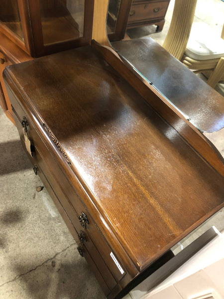 Vintage Dressing Table With Mirror