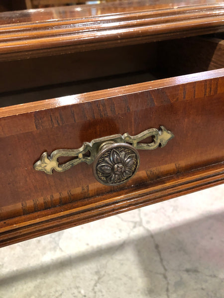 Edwardian Mahogany Writing Table with Inlay Detail - GHC