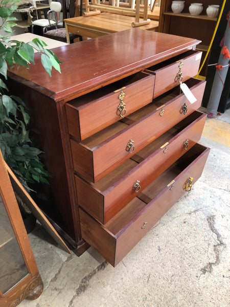 Mahogany 2 over 3 Chest of Drawers