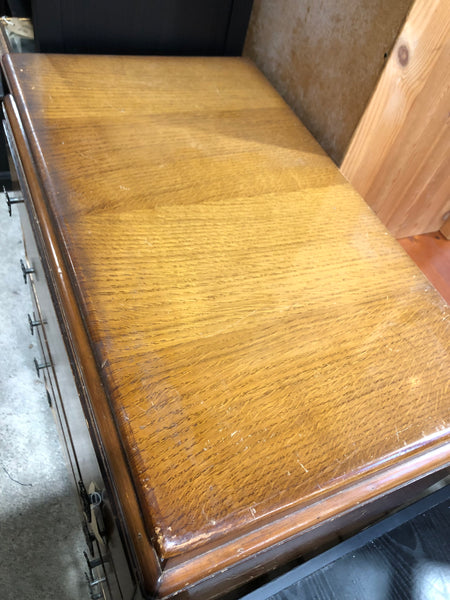 GHC - Vintage Oak Tallboy Chest of 5 Drawers