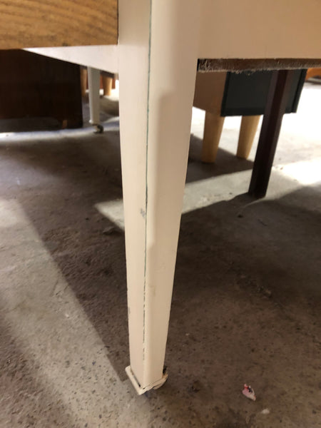 Vintage White Painted 2 over 2 Chest of Drawers