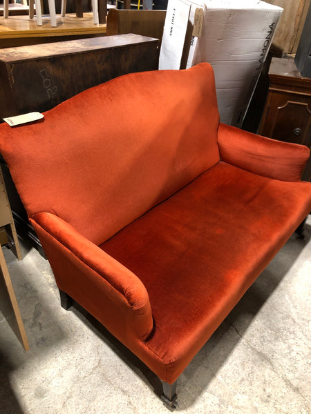 Antique French Style Upholstered 2 Seater Sofa
