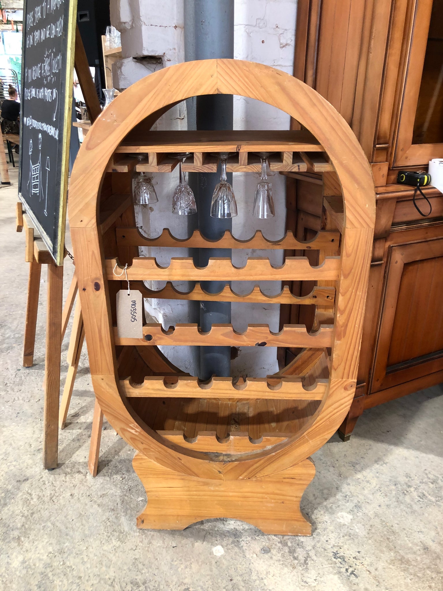 Handmade Wooden Wine Rack