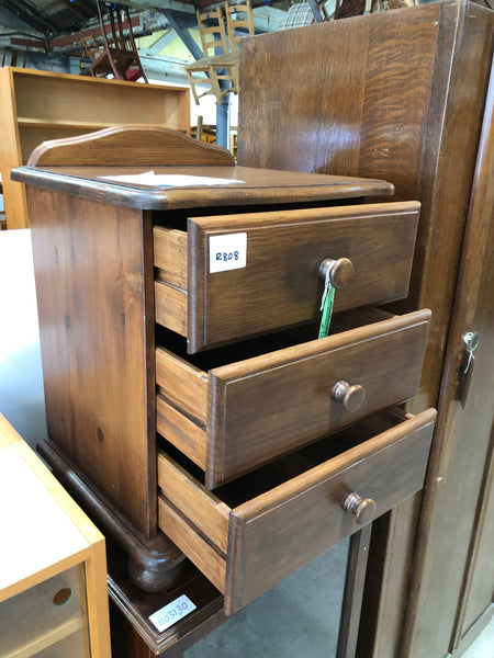 Dark Bedside Drawers - REF