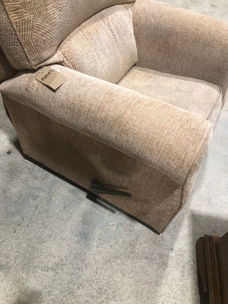 Pink/Beige Armchair Recliner