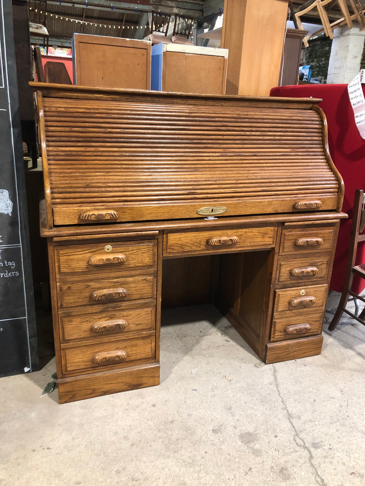 Solid Wood Bureau Computer Desk