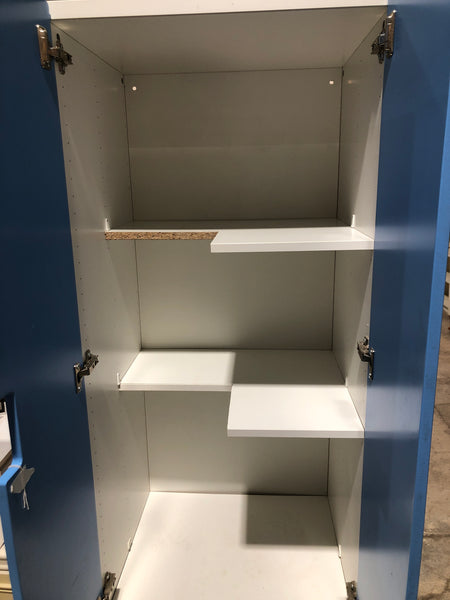 Tall Blue IKEA Storage Cupboard