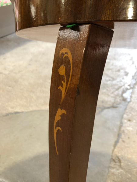 Italian Marquetry Music Box Side Table