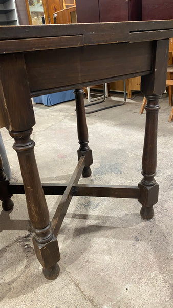 Oak Extendable Square Table