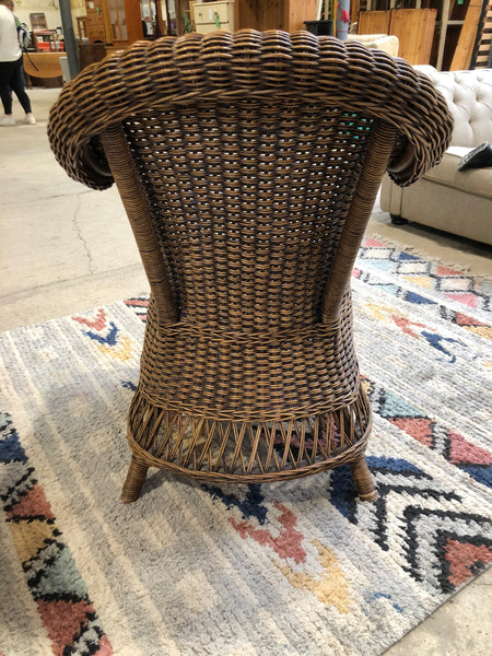 Wicker & Wood Armchair