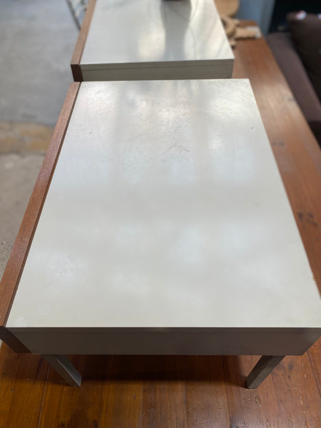 Interlubke Pair of Mid Century Teak Bedside Tables