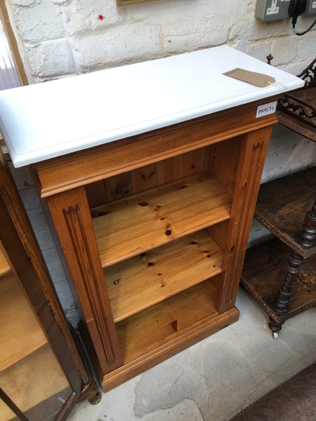 Small Slim Pine Bookshelf