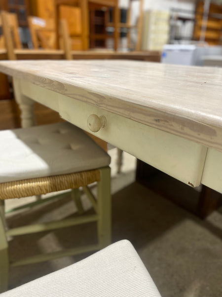 Farmhouse Kitchen Table & 6 Chairs