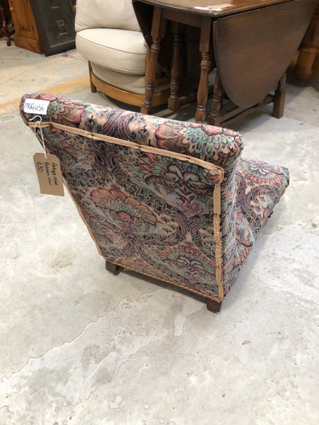 Antique Velvet Bedroom Chair