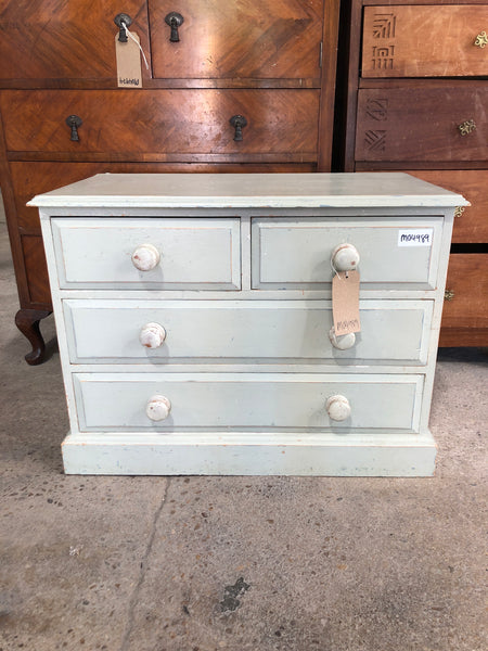Small Painted Pine Chest of Drawers