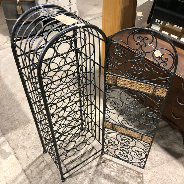 Wrought Iron Wine Rack